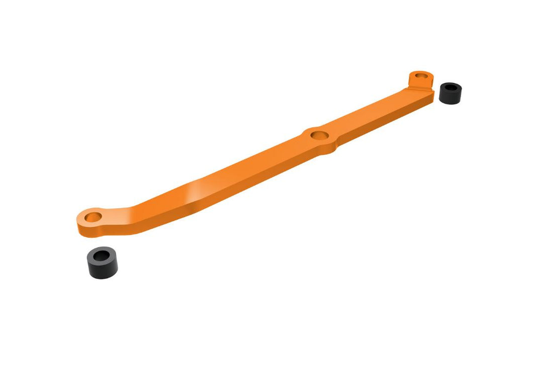 Traxxas Steering Link, 6061-T6 Aluminum (Orange-Anodized)/ Servo Horn, Metal/ Spacers (2)/ 3X6mm Ccs (With Threadlock) (1)/ 2.5X7mm Ss (With Threadlock) (1)