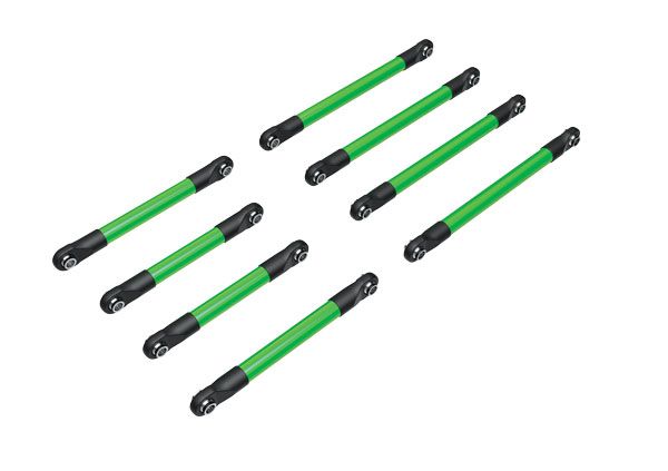 Traxxas Suspension Link Set, 6061-T6 Aluminum (Green-Anodized) (Includes 5X53mm Front Lower Links (2), 5X46mm Front Upper Links (2), 5X68mm Rear Lower Or Upper Links (4))