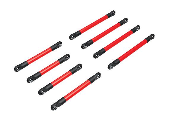 Traxxas Suspension Link Set, 6061-T6 Aluminum (Red-Anodized) (Includes 5X53mm Front Lower Links (2), 5X46mm Front Upper Links (2), 5X68mm Rear Lower Or Upper Links (4))