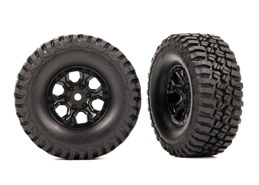 Traxxas Tires & Wheels, Assembled (Black 1.0