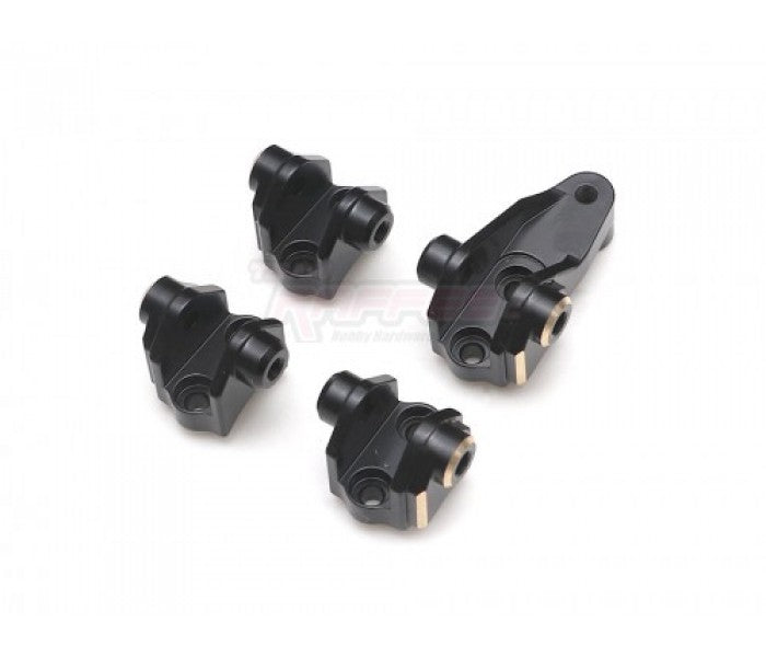 Team Raffee HEAVY DUTY BRASS FRONT & REAR LINKS MOUNT SET BLACK