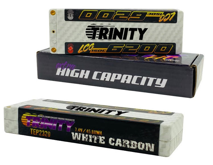 Trinity 2S 7.4V LCG 6200MAH 150C STICK W/5MM BULLETS