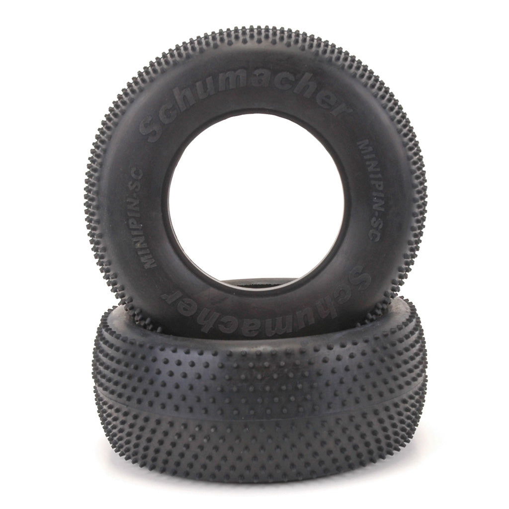 Schumacher Short Course Tire - Mini Pin - Silver (pr)