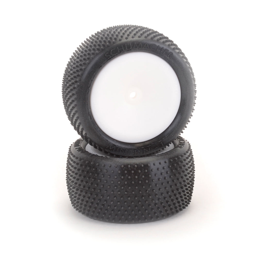 Schumacher Mini Pin 1 - Rear - 1/10 - Yellow - Pre-Glued