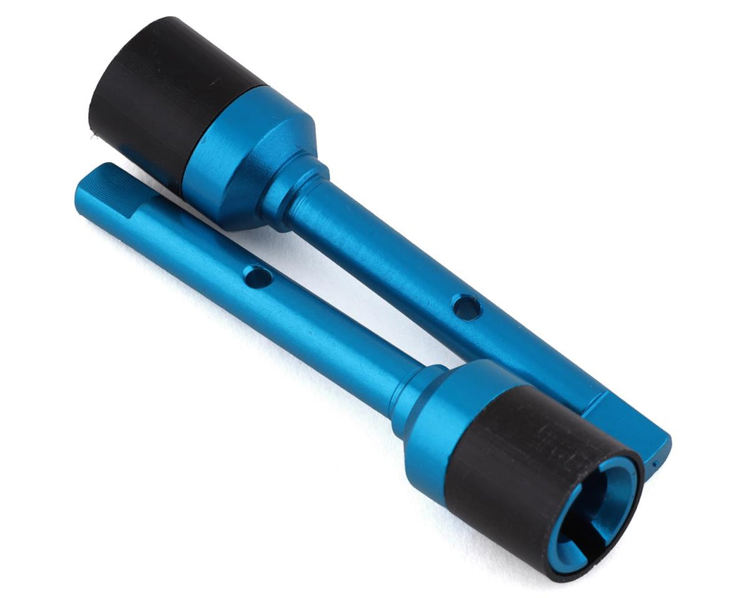 Yeah Racing Tamiya TT-02 Aluminum Center Drive Cups (Blue) (2)
