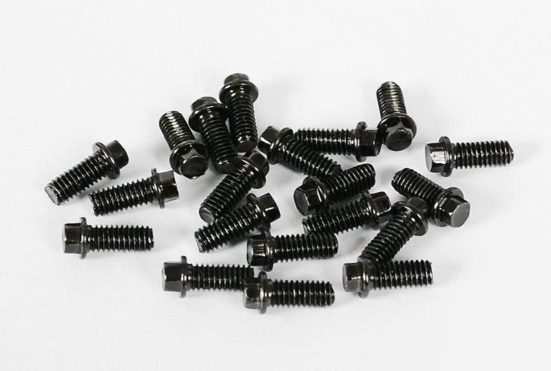 RC4WD Miniature Scale Hex Bolts (M2.5 x 6mm) (Black)